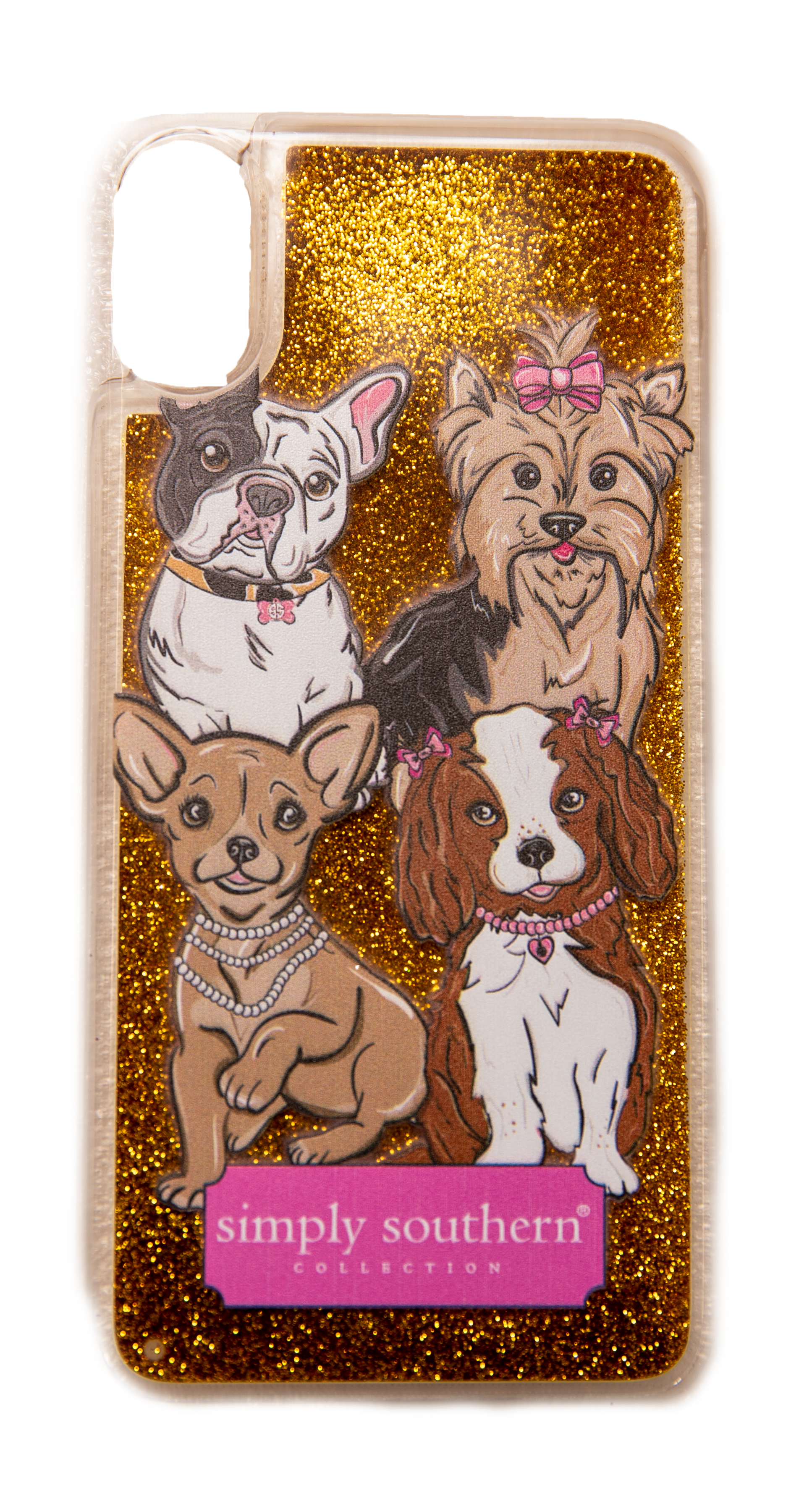 Dog Gold Sparkle Phone Case