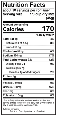 Chocolate Chip Pancake Mix