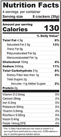 Gluten Free Sea Salt Cracker