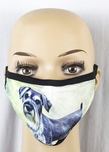 Schnauzer Cropped Face Mask