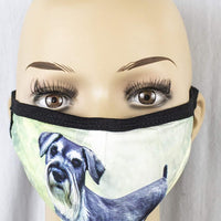 Schnauzer Cropped Face Mask
