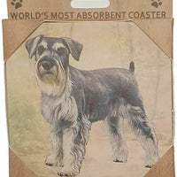 Schnauzer Uncropped CoasterSq.