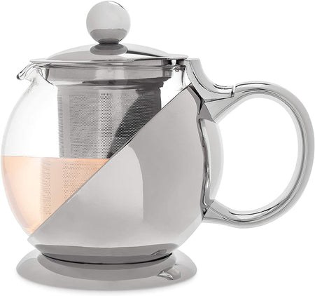 Shelby Stainless Steel Wrapped Teapot & Infuser by Pinky Up