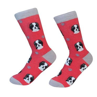 Shih-Tzu, black Socks
