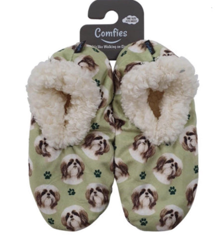 Shih Tzu Tan Slippers