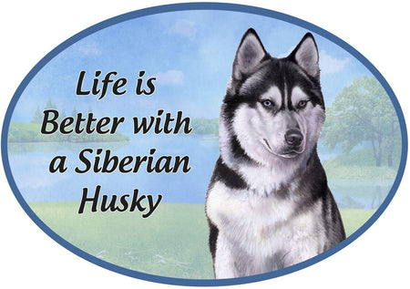 Siberian Husky Car Magnet
