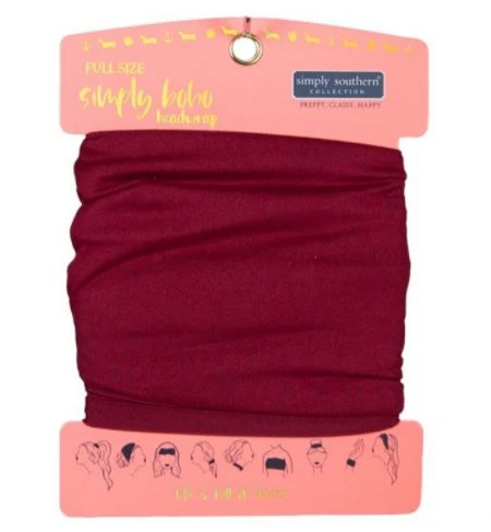 Simply Headband- Maroon