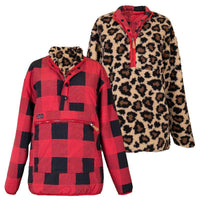 Simply Rev. Pull Red Plaid XXL
