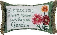 Sisters Are From Same Garden Pillow