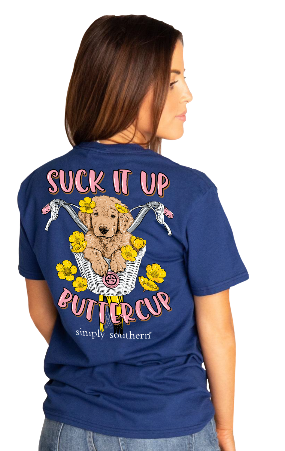 Suck It Up Buttercup- Blue - Small
