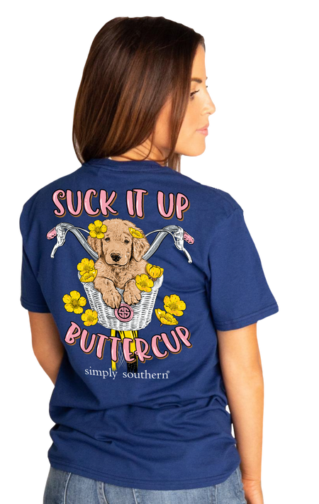 Suck It Up Buttercup- Blue - Small