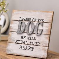 Table Sign- Beware of Dog