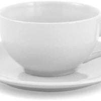 Tea Cup and Saucer- White