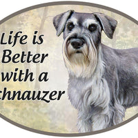 Uncropped Schnauzer Car Magnet