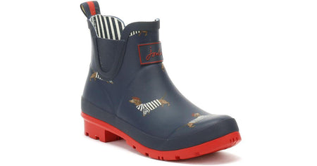 Wellibob Boot Navy Dashshund Size 6