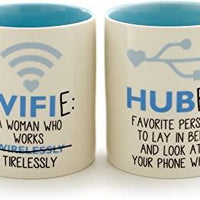 Wifie Hubby Mug Set