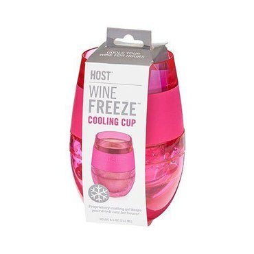 Wine FREEZE Cooling Cups- Hot Pink