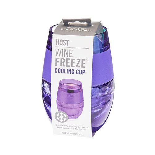 Wine FREEZE Cooling Cups- Purple