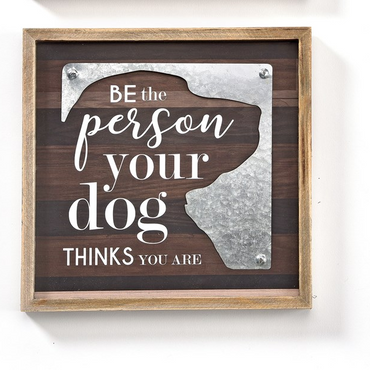 Wood/Metal Pet Wall Plaque