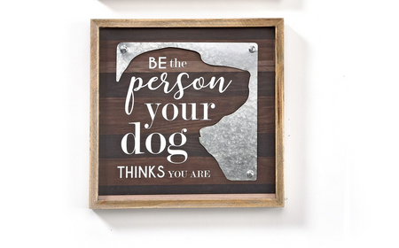 Wood/Metal Pet Wall Plaque