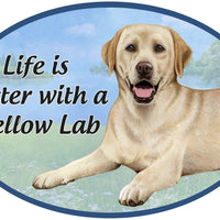 Yellow Lab Car Magnet