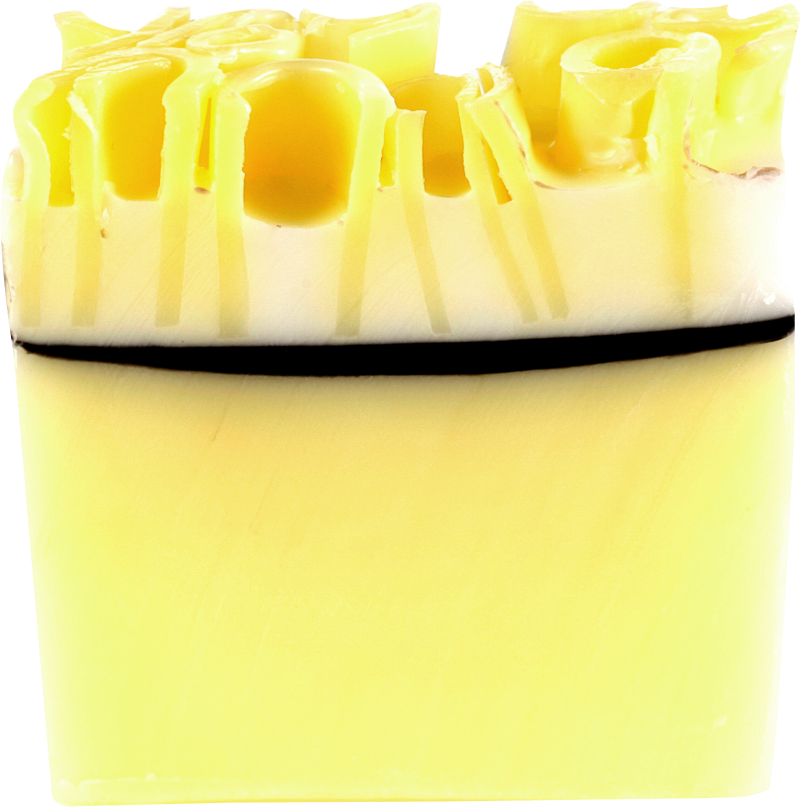 Lemon Meringue-Bar Soap Sliced