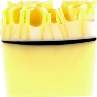 Lemon Meringue-Bar Soap Sliced