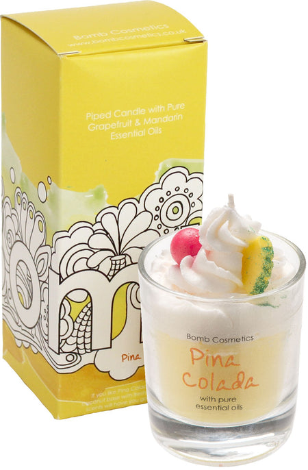 Pina Colada- Piped Candle