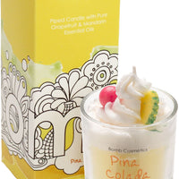 Pina Colada- Piped Candle