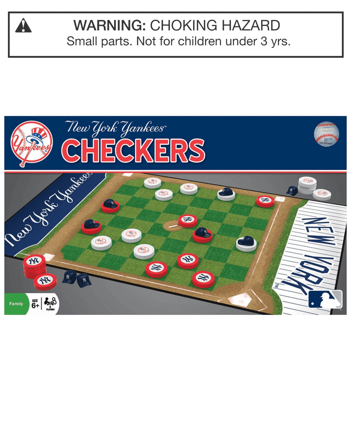 NY Yankees Checkers Game