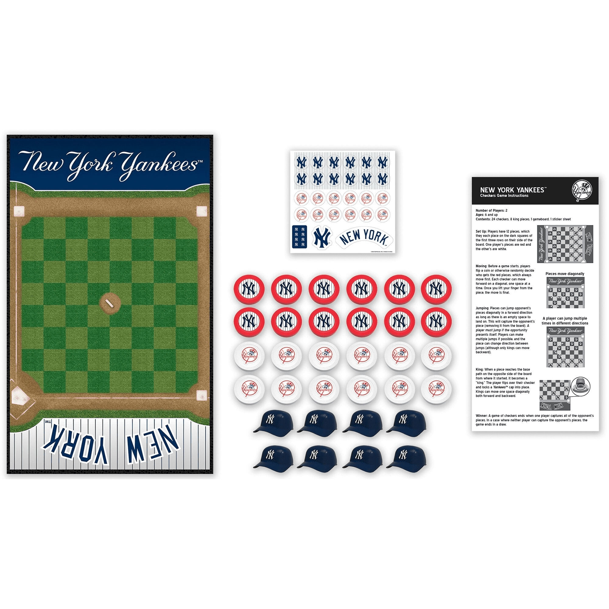 NY Yankees Checkers Game