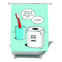 The Worst Job Ever Shower Curtain